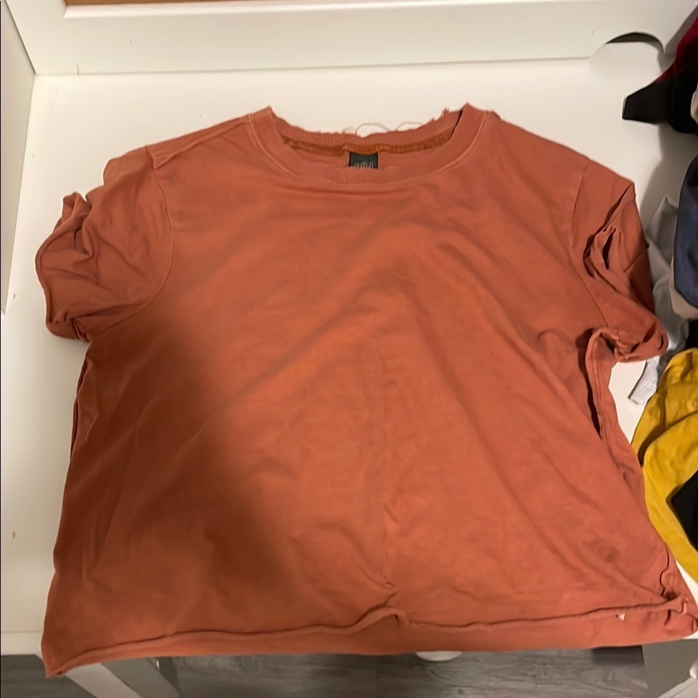 Casual Orange Women's Top
